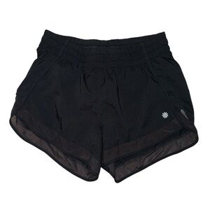 Athleta black size zipper elastic waistband athletic shorts women’s size XS